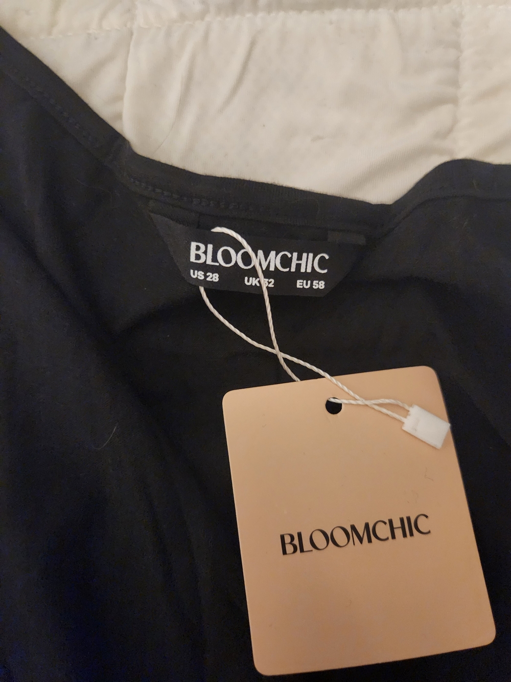 BloomChic Black Jesrsey Midi Dress with Pockets